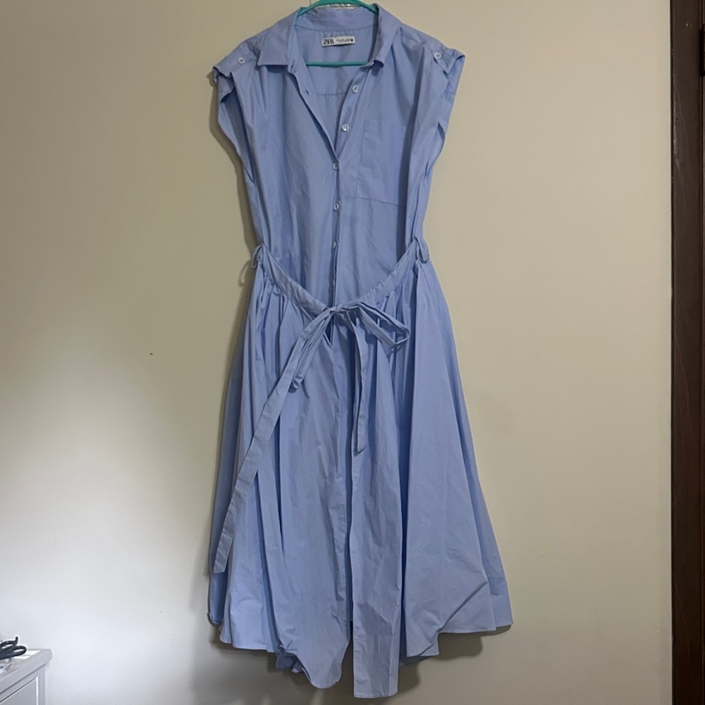 Zara Light Blue Maxi Dress